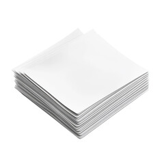 A stack of blank sheets of paper, neatly arranged with crisp edges, ready for use in various applications like printing, drawing, or note-taking