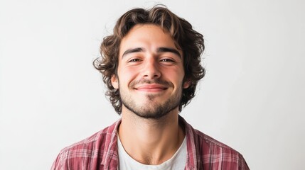 Obraz premium Happy young man smiling.