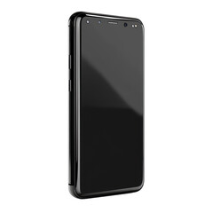 A sleek black smartphone with a minimalist design, featuring a large display and a modern look, perfect for everyday use and multitasking