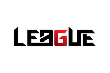 League typography design vector, for t-shirt, poster and other uses