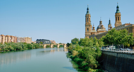 Ebro River and Basilica of Our Lady of the Pillar