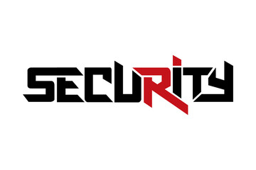 Security typography design vector, for t-shirt, poster and other uses