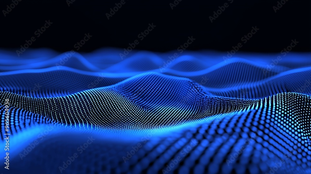 Poster an animation of 3d network connections with a plexus design background. stock image number aig21.