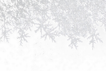 Obraz premium Realistic Frost Texture on Transparent Background