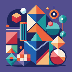 Abstract Geometric Shapes &ndash; Modern, minimal designs.