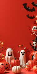 Halloween background with copy space