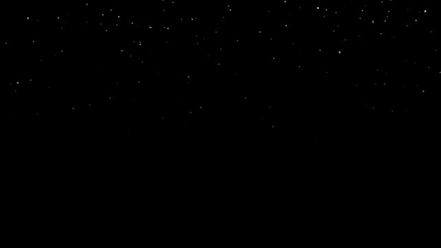 4K 30FPS Winter snowflakes. White Dust Particles.  Great for special effects and motion graphics.White png dust light. 