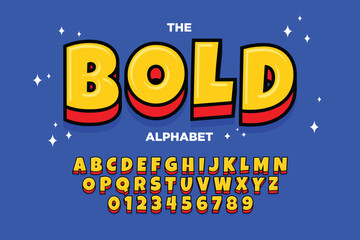 fun cartoonm alphabet design for kids stickers