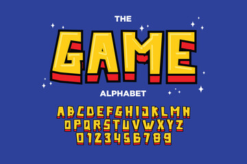 fun cartoonm alphabet design for kids stickers