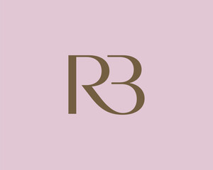 RB letter logo icon design. Classic style luxury initials monogram.