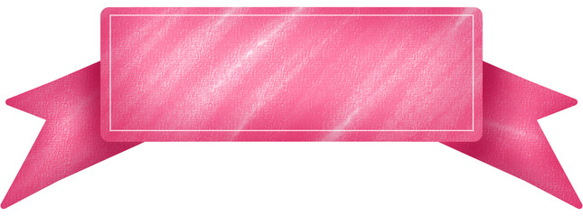 pink label for adding text or topic