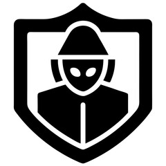 Cyber security icon vector 