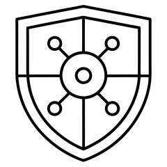 Cyber security icon vector 