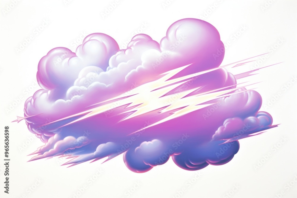 Canvas Prints cloud purple light sky.