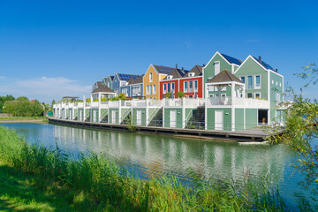 Obraz premium rainbow houses in the Netherlands