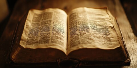 Obraz premium Bible opened to the Psalms