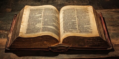 Obraz premium Bible opened to the Psalms