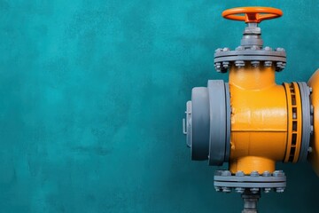 A modern electric water pump installed in an industrial facility, electric water pump industrial, high-efficiency water management