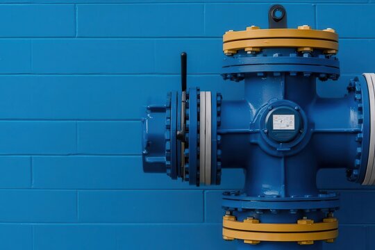 A modern electric water pump installed in an industrial facility, electric water pump industrial, high-efficiency water management