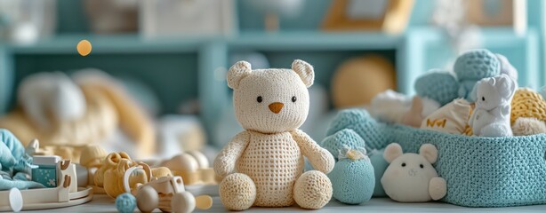 A cute product photography shot of baby gear