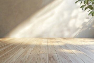 A flat empty clean light color wooden background 