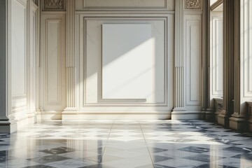 Museum entry building flooring architecture.
