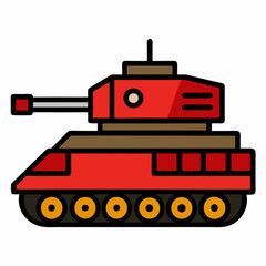 Fototapeta premium vector illustration of tank