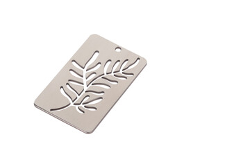 Elegant Metal Leaf Pendant Charm with Intricate Cutout Design – Perfect for Jewelry Making and DIY Craft Projects