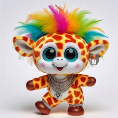 Fototapeta premium Dancing dankly dressed toy animals 