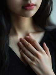 Fototapeta premium Emotional Portrait: A Moment of Contemplation