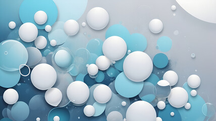 white and blue bubble