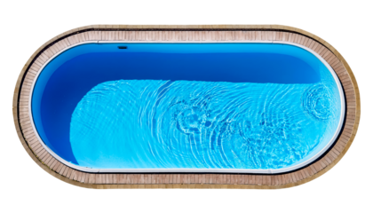 Top view swimming pool cut out design element