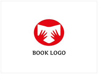 Book logo design, vector, illustration.