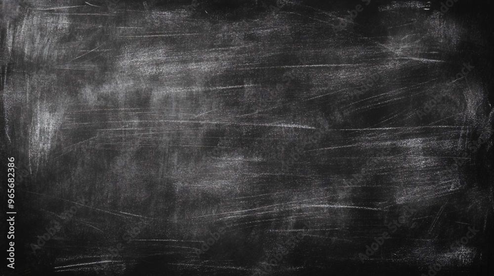 Poster blackboard with remnants of chalk from previous lessons, providing space for educational ideas