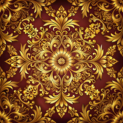 ornamental background design background with gold