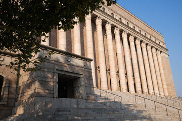 Finnish parliament building in Helsinki