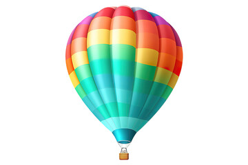hot air balloon isolated on PNG Background.