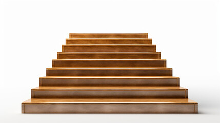 curved staircase of light beige stone