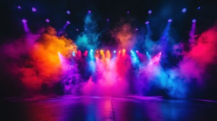 Stage Lights and Smoke