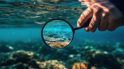 Magnifying Glass Under the Sea: Exploring the Underwater World