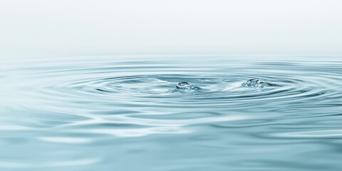 Serene water surface with gentle ripples, reflecting calmness and tranquility in a minimalist style. Perfect for nature-themed projects.