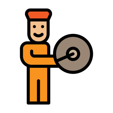 Parade Float Vector Filled Icon Design