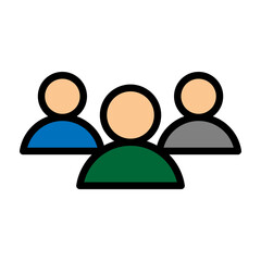 Parade Staff Vector Filled Icon Design