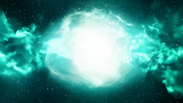 Two neutron stars merging with a burst of energy and gravitational waves