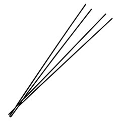 incense outline coloring book page line art illustration digital drawing