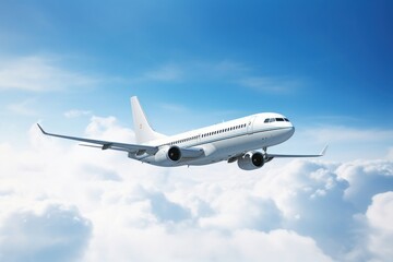 Naklejka premium A commercial plane airplane aircraft airliner.