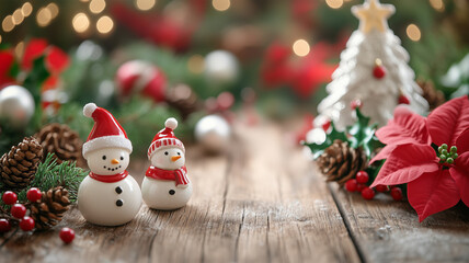 クリスマス飾りのクローズアップ