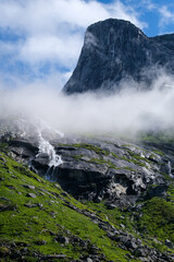 Waterfall in the mountains