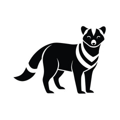 Civet Icon Silhouette Vector Design Logo