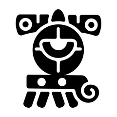 A glyph icon of quiahuitl